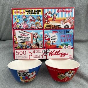Kellogg's Vintage Puzzle and Bowl Set